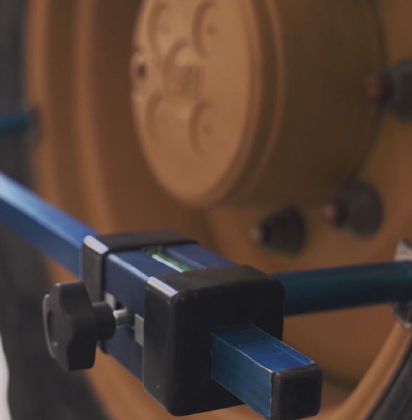 Alineación ruedas de tractor