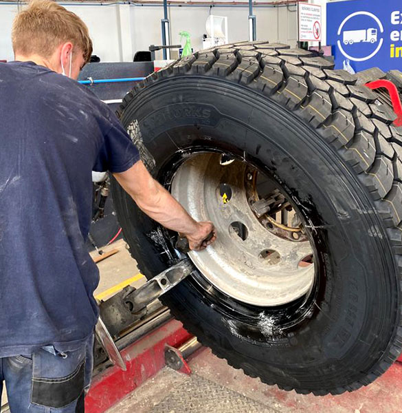 Permutación y giro sobre la llanta